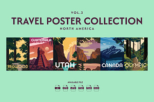 Travel Poster North America Vol.3