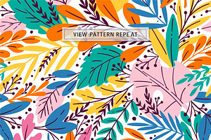 JUNGLE Tropical Leaves Pattern