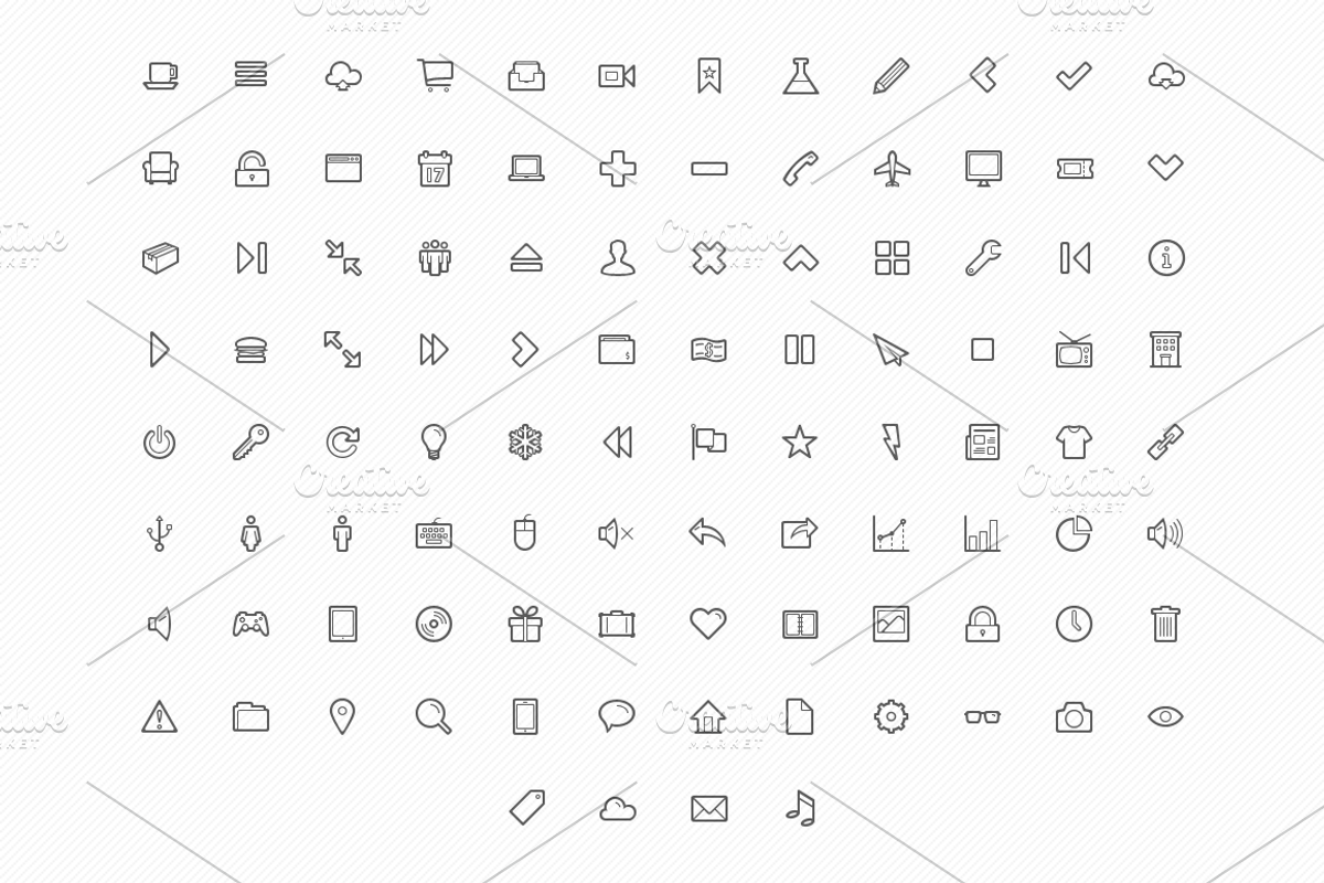 Iconomous - Outlined Icons preview 3