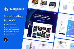 AI Generate Image Web Landing Page, a Landing Page Template by UICreative