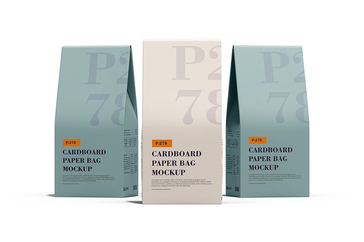 Paper Coffee Bag Packaging Mockup, a Packaging Mockup by Ram Studio LLC (Photo 10 of 21)