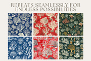 12 Sea Coral Dreams Patterns, a Pattern Graphic by Inknfolly (Thumbnail 2 of 7)
