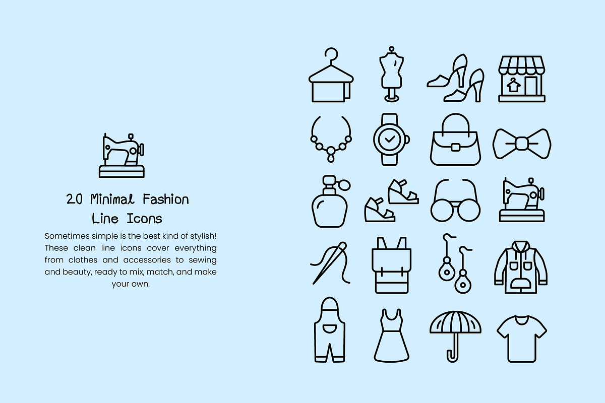 100+ Fashion Icons, Pattern, Poster, an Object Illustration by digitalsbydepi (Photo 4 of 17)