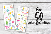 Good Vibes Sticker Collection, a Decorative Illustration by Shelly Laslo Illustration (Thumbnail 3 of 5)