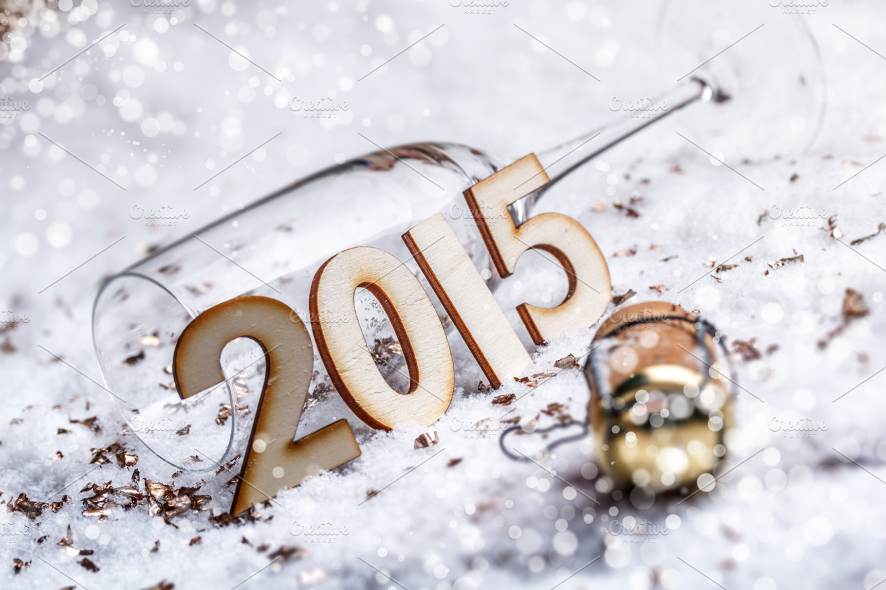 New year's eve concept stock photo containing 2015 and eve