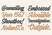 Kaleidos Textured, a Script Font by Mika Melvas (Thumbnail 5 of 8)