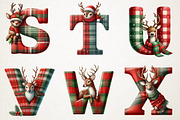 Christmas Reindeer Alphabet Png Clip, an Illustration by RobertsArt (Thumbnail 5 of 7)