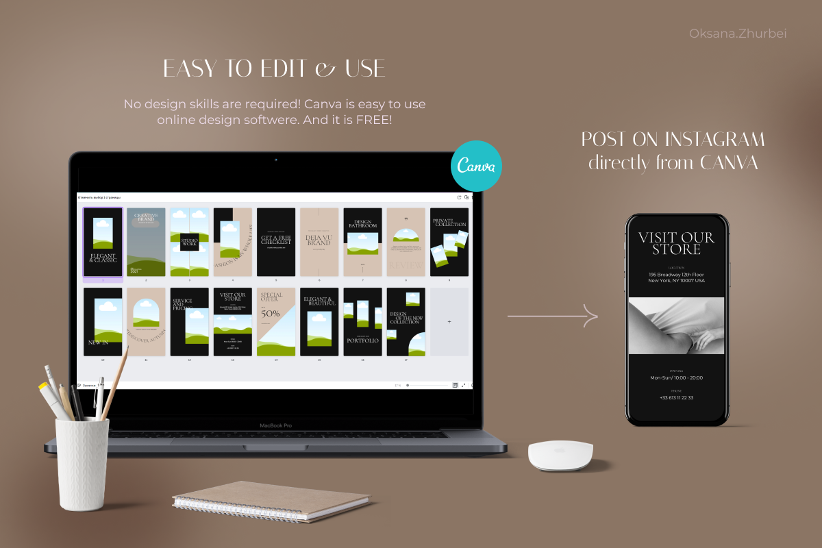 Elegance: Canva Inst story templates, a Social Media Template by Make It Yours Lab. (Photo 7 of 10)