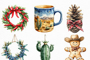 Watercolor Southwestern Christmas, an Illustration by Craft Nest (Thumbnail 5 of 6)