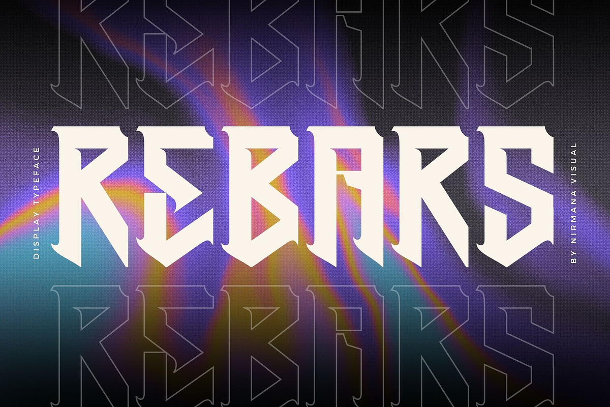 Rebars - Vintage Blackletter Font, a Blackletter Font by Nirmana Visual (Photo 1 of 9)