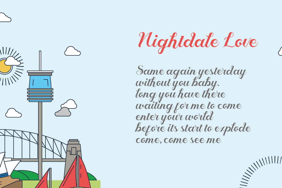 Geruthu Font preview 3