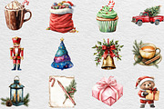 Cute Christmas Day Clipart, an Illustration by Black Bird Studio (Thumbnail 6 of 6)
