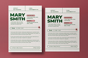 Green Minimalist Resume, a Resume Template by graphicook (Thumbnail 3 of 3)
