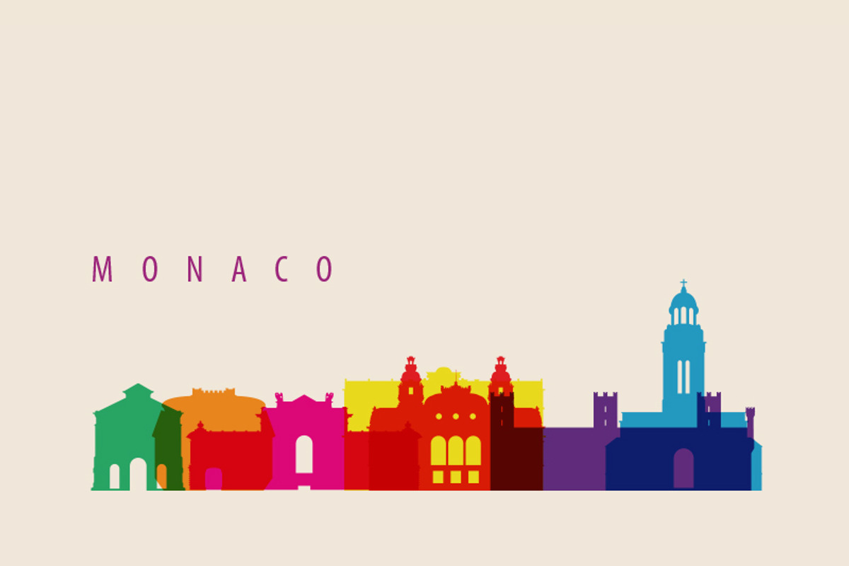 Monaco Skyline Illustration, an Illustration by IB
