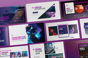 Music Theme Powerpoint Template, a Presentation Template by GearShift