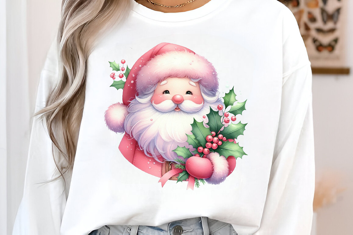 Pink Christmas Clipart Bundle, an Illustration by SinaCreation (Photo 4 of 7)