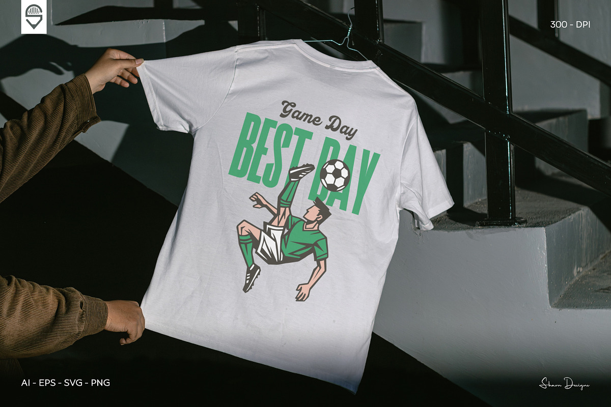 Bicycle Kick Soccer Player T-Shirt, a Sport Illustration by shaondesigns (Photo 4 of 6)