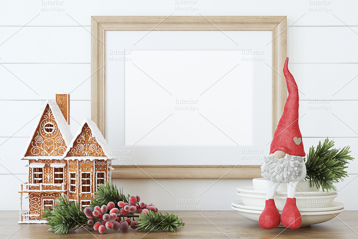 Christmas mockup., a Poster Template by MyHomeMockups (Photo 6 of 7)