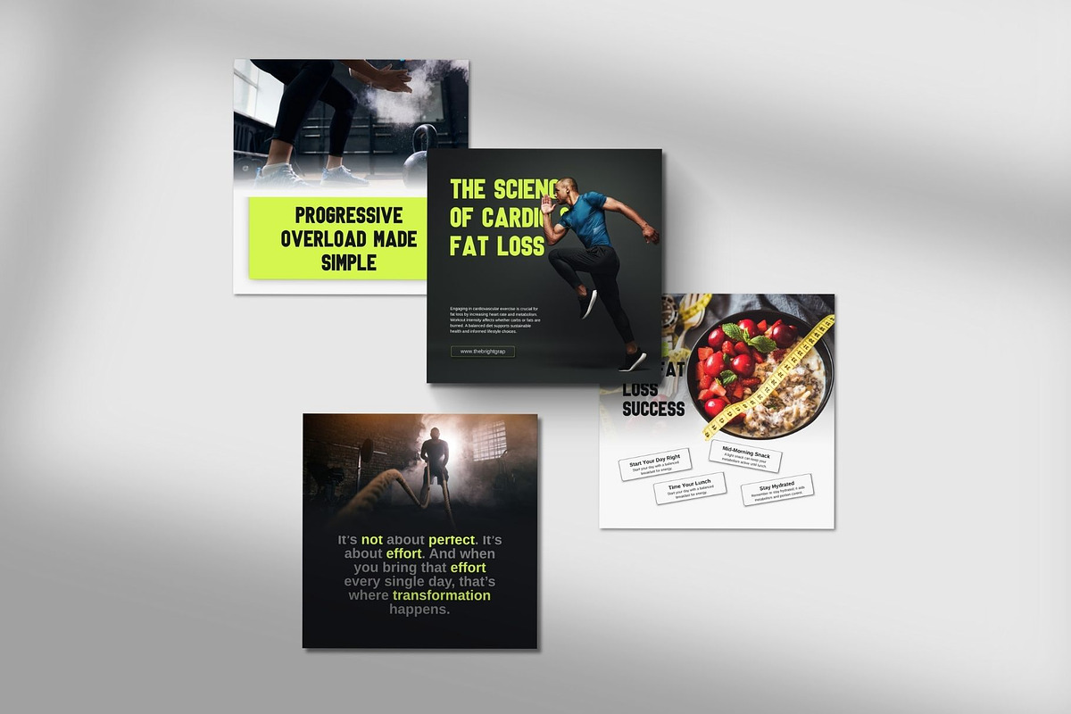 Canva Gym & Fitness Instagram Post preview 8