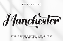 Manchester | Script Font