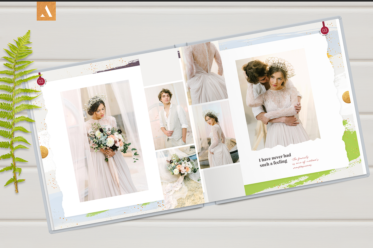 12x12 Photo Album Template / Aurora, a Brochure Template by ArealPro (Photo 4 of 18)