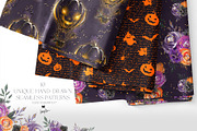 Halloween Witches Ghosts Patterns, a Pattern Graphic by KaramfilaS (Thumbnail 2 of 18)