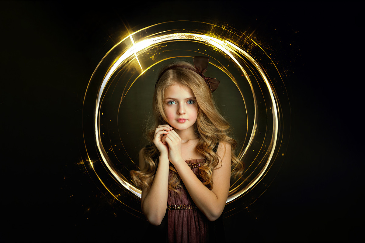 Golden Rings Light Overlays, a Layer Style Add-On by HappyNews (Photo 2 of 5)