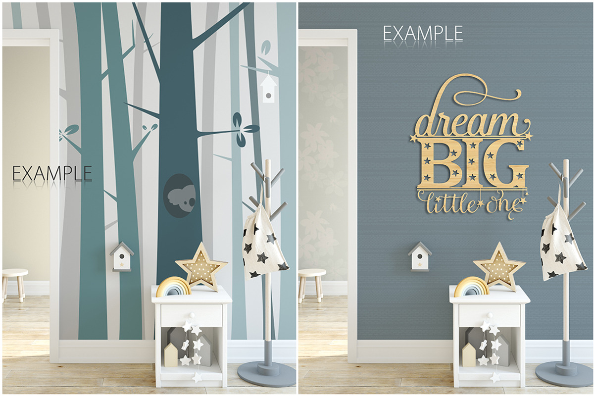 KIDS WALL & FRAMES Mockup Bundle - 3, a Print Template by Yuri-U (Photo 20 of 33)