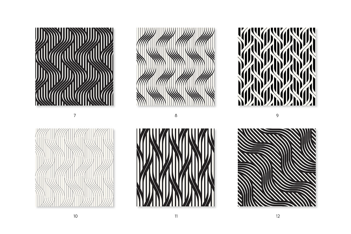 Interlace Seamless Patterns, a Pattern Graphic by Curly_Pat (Photo 3 of 6)