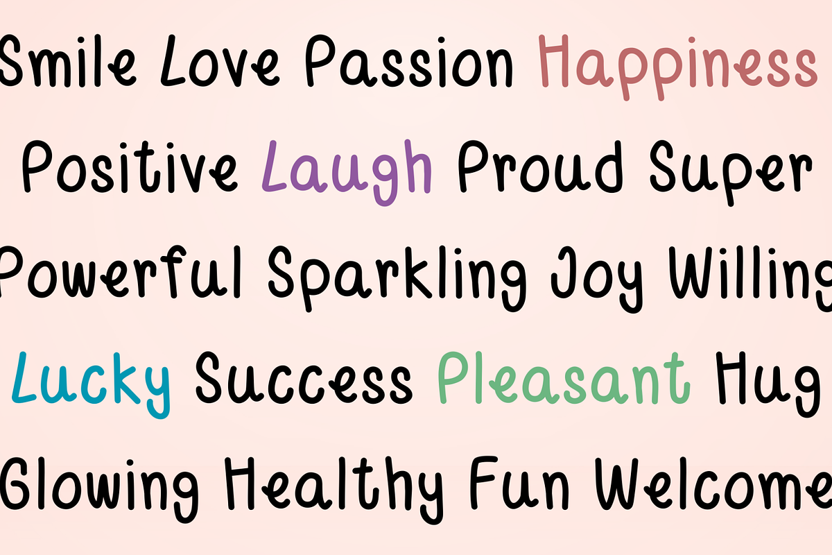 Cherish Cute Handwritten Font, a Handwritten Font by Lalava Studio (Photo 7 of 8)