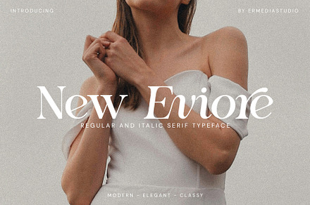 New Eviore - Modern Serif Font, a Serif Font by Ermedia Studio