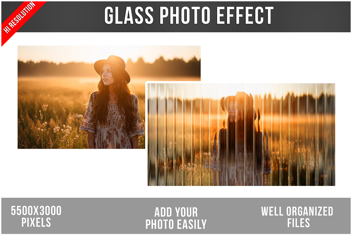 Fractured Glass Photo Effect PSD, a Product Mockup by Bruno's Shop (Photo 1 of 3)