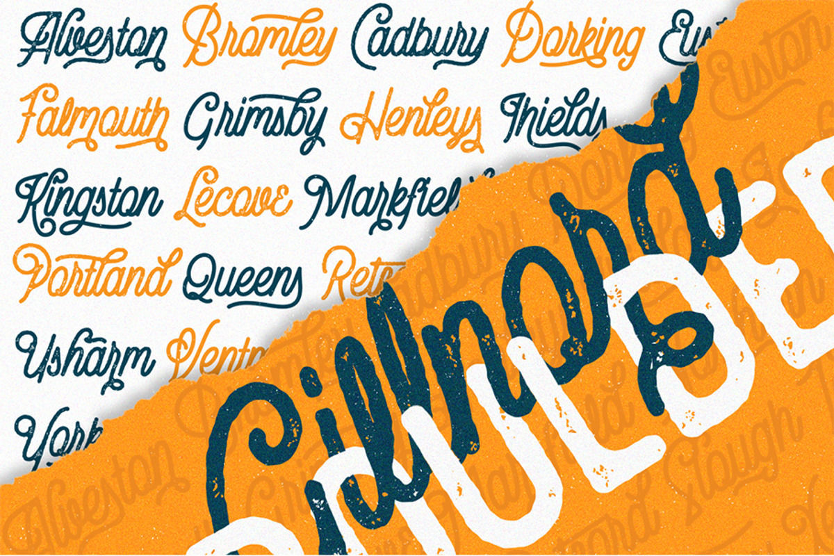 Gillnord Monoline Vintage Script preview 7