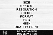 Watercolor Dreamcatcher Mousepad PNG, an Object Graphic by BatVetDesigns (Thumbnail 2 of 3)