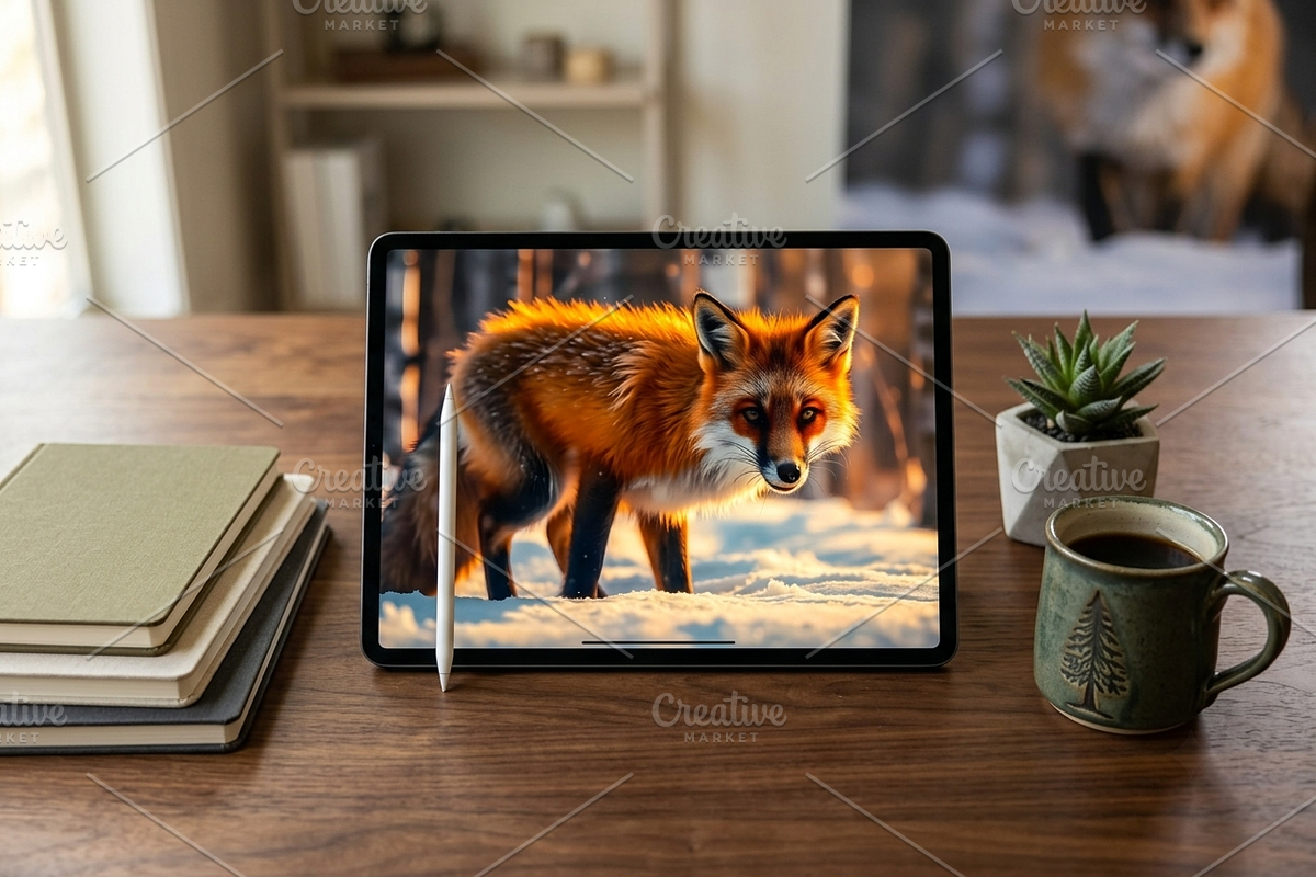 Winter Fox Glow | Stock Photo, an Animal Photo by Aura Canyon HQ (Photo 5 of 6)