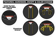 Basic Hoodie Vector Flat Mockup, a Hoody Mockup by Infinity Mockups (Thumbnail 6 of 9)