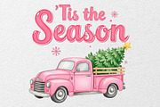 Pink Christmas Bundle, an Illustration by DreamCafeArt (Thumbnail 6 of 8)