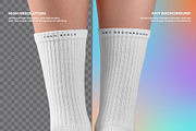 Mockups Long Socks on the Woman Legs, a Bottom Mockup by Grow Design Craft Studio (Thumbnail 6 of 7)