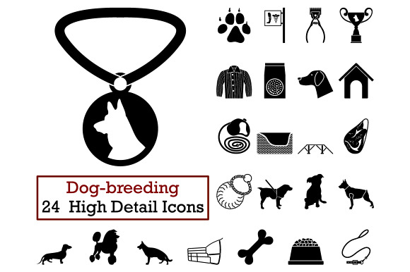 Set Of 24 Dog Breeding