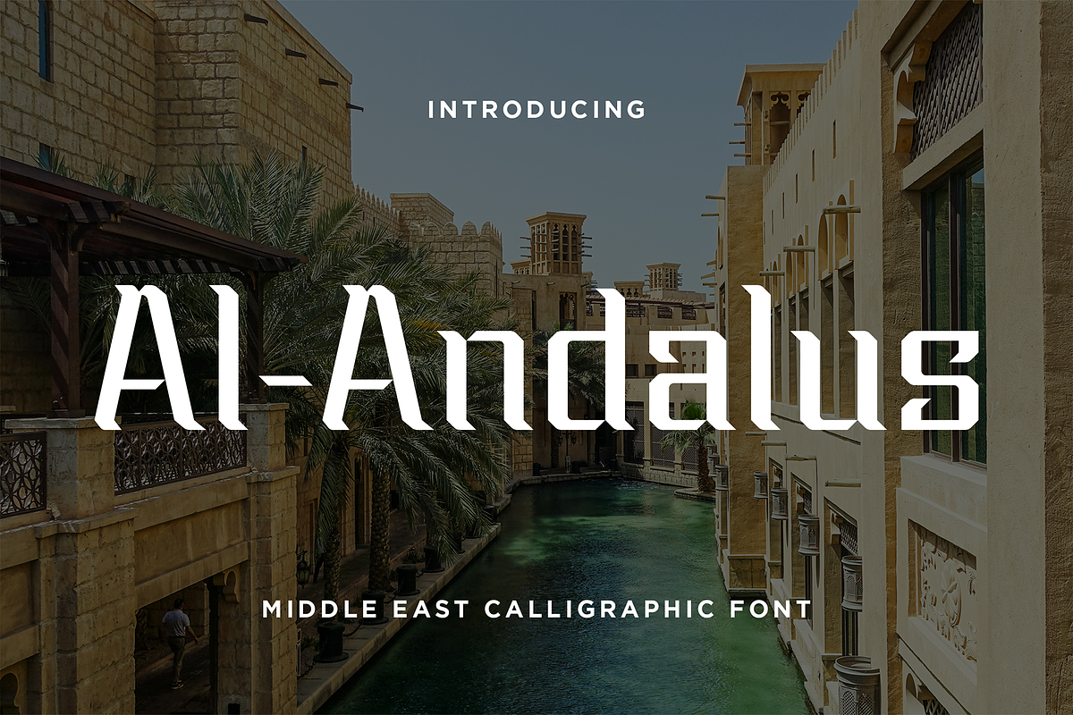 Al-Andalus - Middle East Fonts, a Sans Serif Font by Konstantine Studio (Photo 1 of 3)