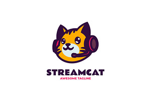 Mascot Modern Cat Logo Design, a Branding & Logo Template by Artnivora.Std