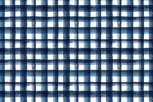 Watercolour Plaid In Dark Navy