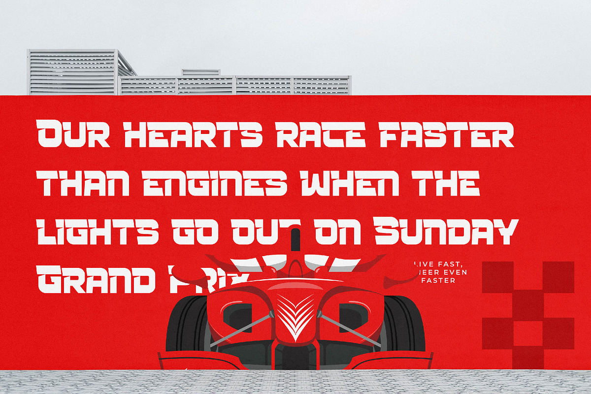 Rocket Track Modern Racing Font, a Sans Serif Font by timelesstype.co (Photo 9 of 20)