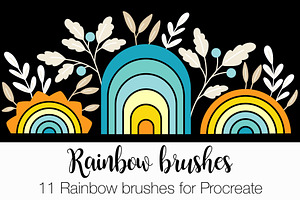 11 Rainbow Brushes For Procreate