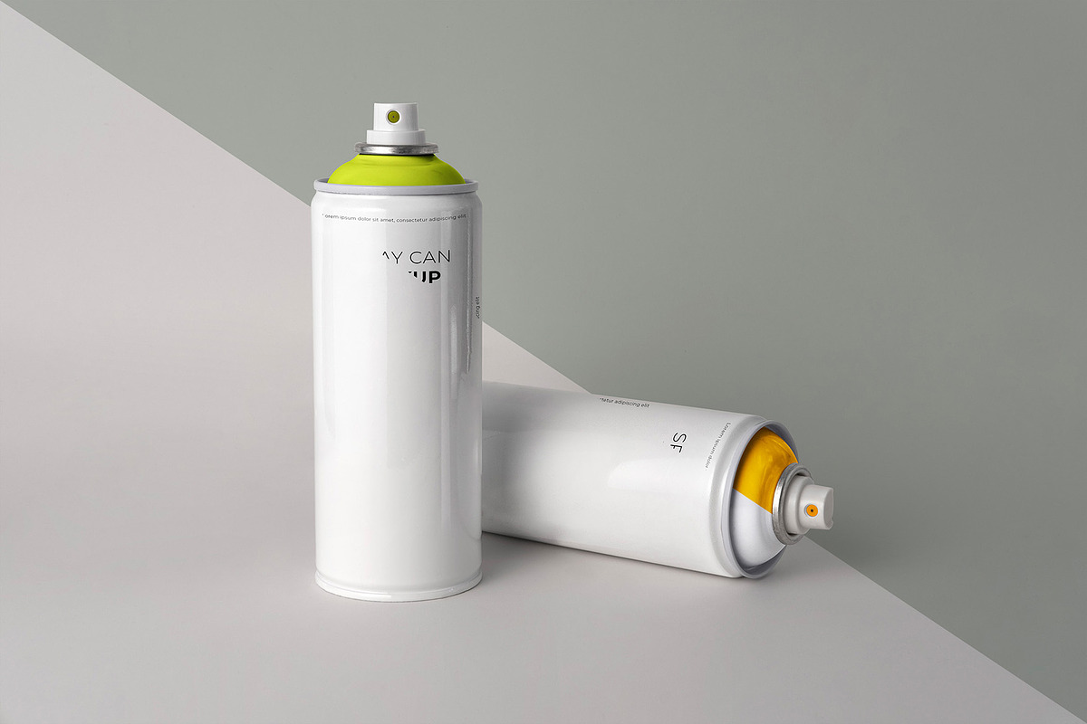 Spray Can Mockup, a Packaging Mockup by Graphicnugget (Photo 6 of 7)