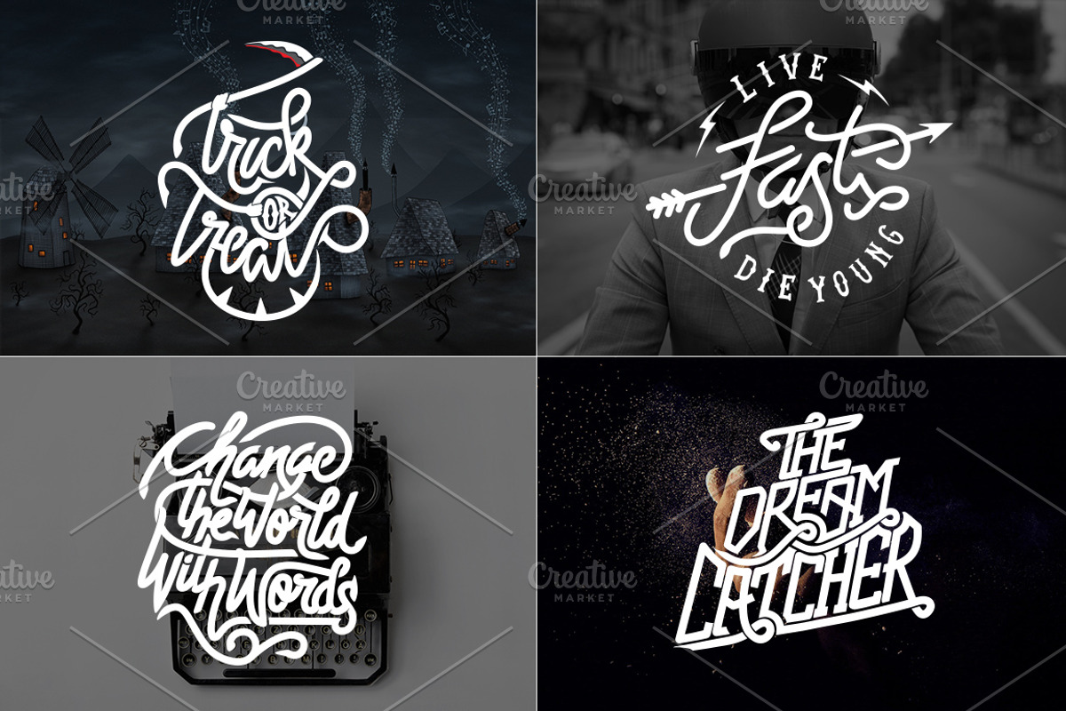 Hand Lettering Vector Pack preview 2