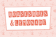 Horseshoes & Lemonade + Bonus Assets, a Serif Font by Lauren Ashpole (Thumbnail 2 of 7)