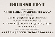 Bold-Ish Font - Display Typeface, a Sans Serif Font by GlitzyGrapix (Thumbnail 9 of 9)