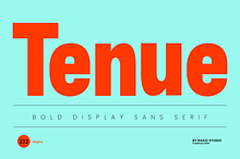 Tenue Bold Display Sans Serif Font