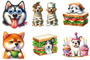 Quirky Crazy Dogs Sublimation, an Illustration by DreamArtGraphic (Thumbnail 3 of 4)
